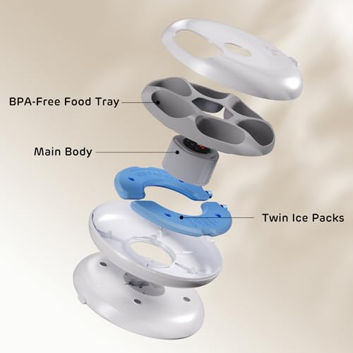 Donut Frost WiFi 6 Meal Automatic Cat Dispenser with App Control (Matte White)