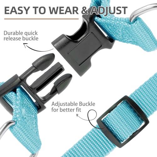 No Pull Dog Harness Large Sized Step (Light Blue / Large)