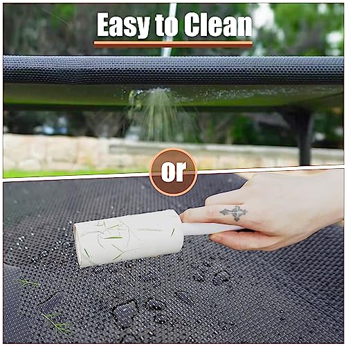Elevated Dog Bed for Large Dogs (Dark Grey / Large)