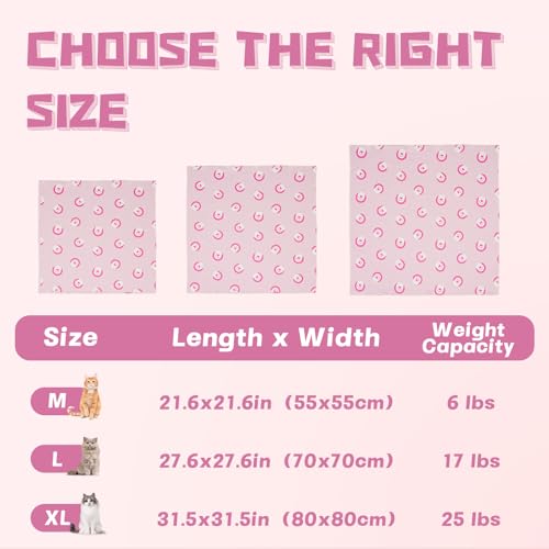 Cat Grooming Wrap for Nail Trimming (L-27.6in ( Weight:＜ 17lbs ) / PinkPaw)