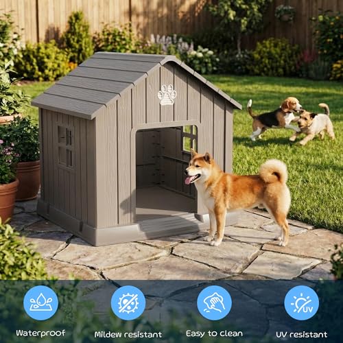 Dog House Outdoor (Grey / 31.18*33.7*32.52)