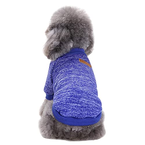 Dog Sweaters for Small Dogs (Dark blue / X-Large)