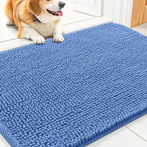 Dog Door Mat for Muddy Paws 30x20 (Cornflower Blue / 30"X20")
