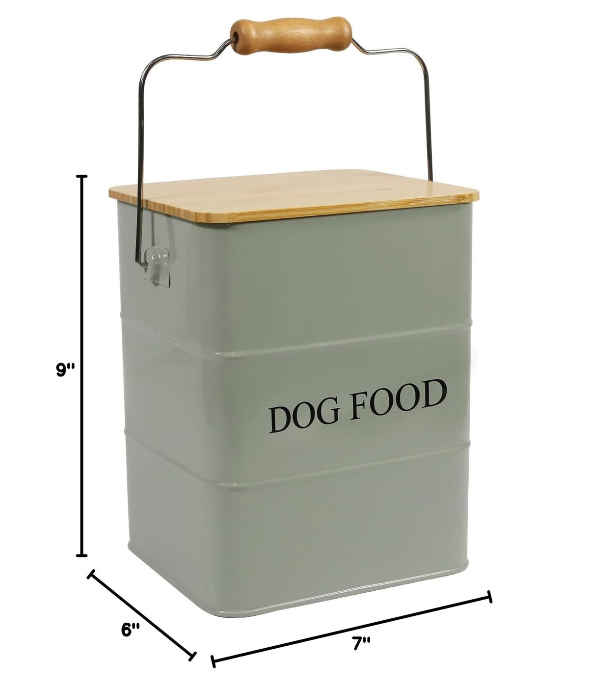 Dog Food storage container Dog Treats Jar (Dog-Green)