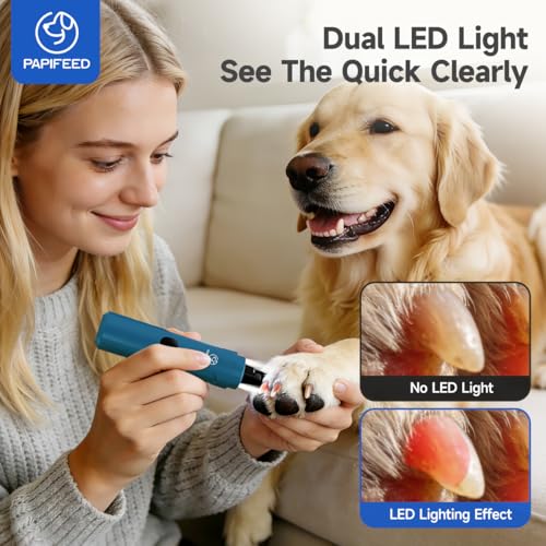 Dog Nail Grinder with LED Light (Blue Classic)