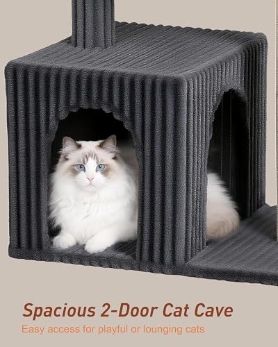22.8" Cat Tree for Large Cat (Dark Gray)