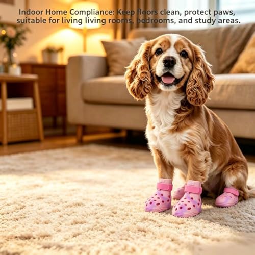 Tie Dye Dog Shoes for Hot Pavement (L (50-80 lbs))