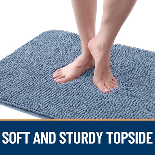 Dog Door Mat for Muddy Paws 48x30 (Airy Blue / 48" X 30")