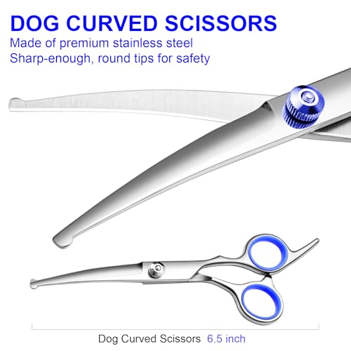 Dog Grooming Scissors Kit (Blue)