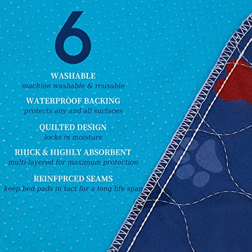 Washable Pee Pads for Dogs & Puppy Potty Training (36x72 Inch (Pack of 2))