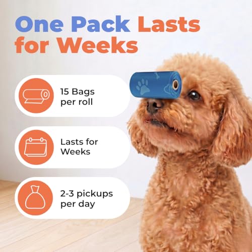 Poop Bags for Dogs (Assorted Colors 2 / 150 Bags)