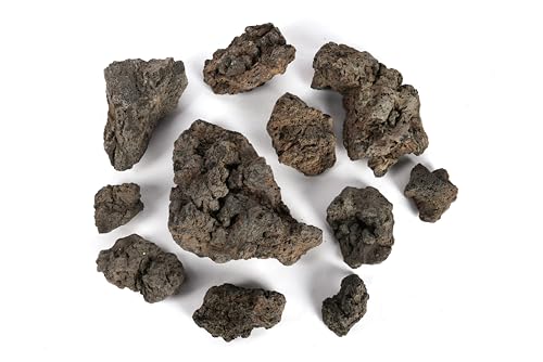 Icelandic Lava Rock 18lb Aquarium Rocks Stones for Fish Tank (13 Black Icelandic Lava Stone(3-9 inches,18lbs))