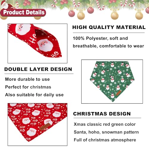 Christmas Dog Bandanas (Large / Christmas-2)