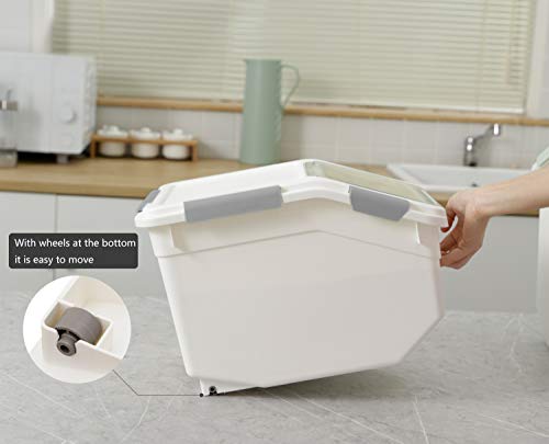 2 Pack Dog Food Storage Container with Scoop (10 LB(2 Pack))