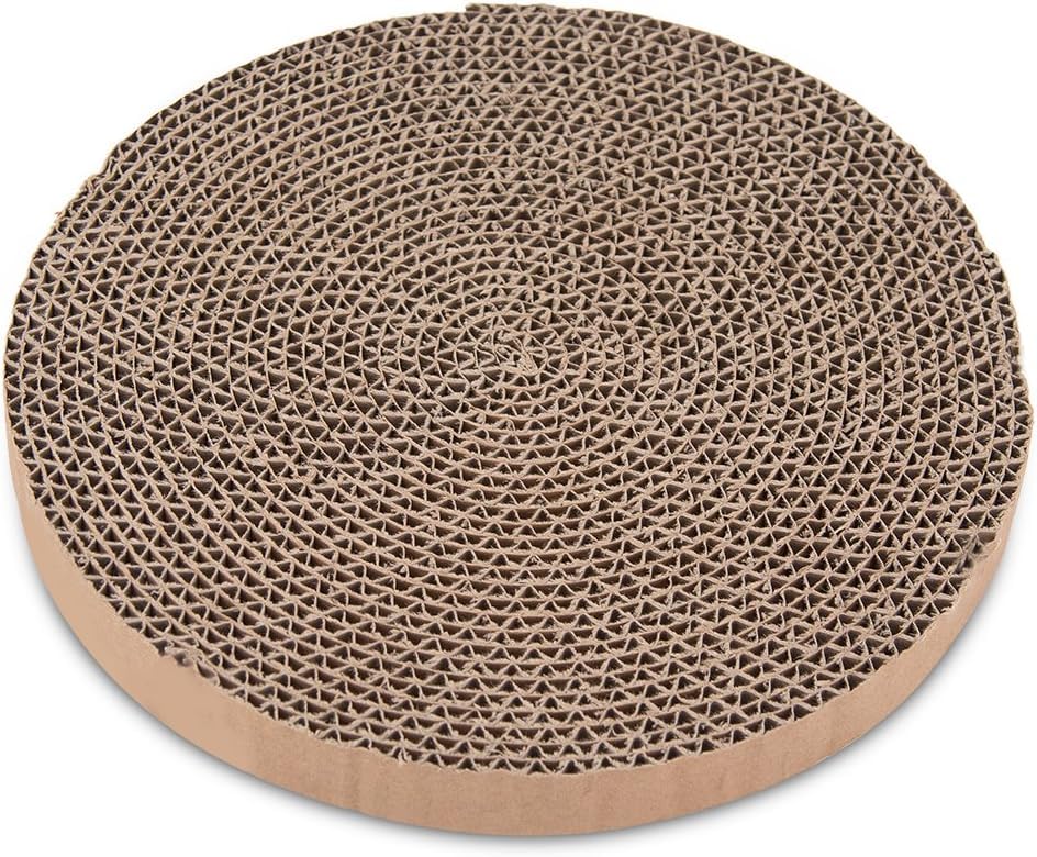 Round Cat Scratcher Replacement Pads (Cardboard / 10*10inch)