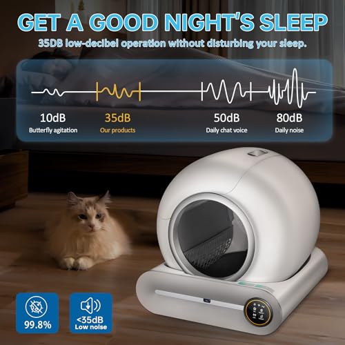 Self Cleaning Cat Litter Box (White)