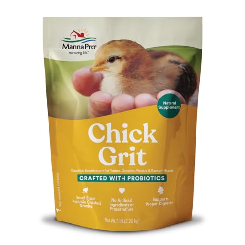 Chick Grit Digestive Supplement for Young Growing Poultry & Bantam Breeds (5 Pound (Pack of 1))