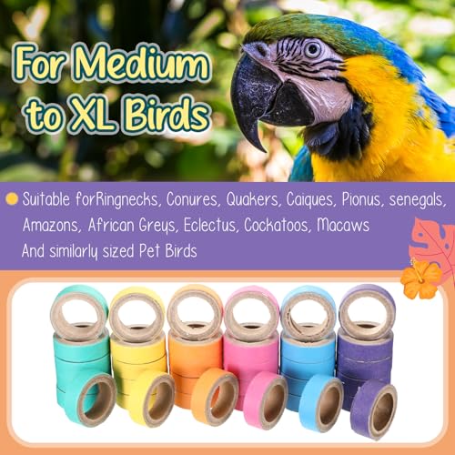 60 Pcs Parrot Toys Macaw Toys Bulk for Medium Large Birds