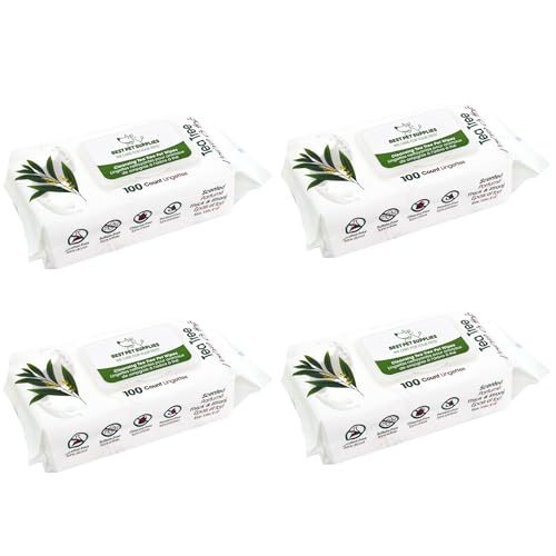 Cleaning Dog Wipes (Cleansing Tea Tree / 400 Count)