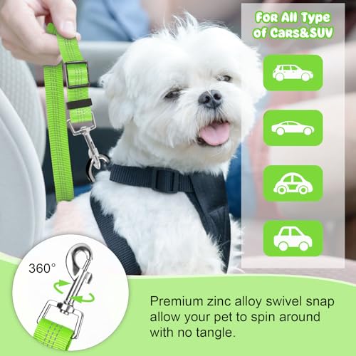 Dog Seat Belt for Car (Green)