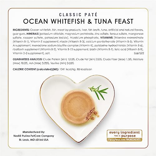 Purina Fancy Feast Seafood Wet Cat Food Variety Pack (2 Count (Pack of 12))