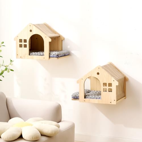 2 Pack Cat Wall House with 3 Steps (H)
