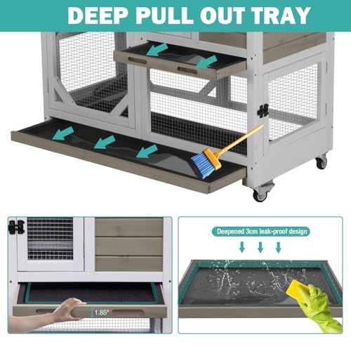 Rabbit Hutch Indoor for 2