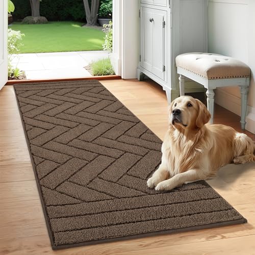 Dog Door Mat for Mud Paws (24" x 59" / Latte)