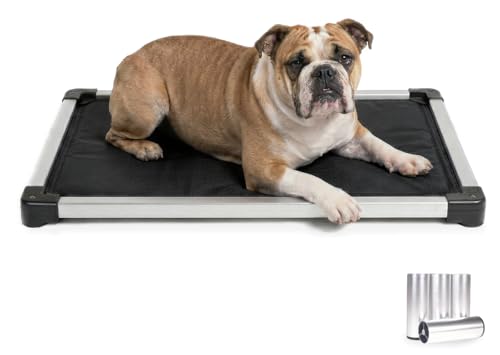 Chew Proof Armored Padded Dog Crate Bed (Medium / Obsidian Black Ripstop)
