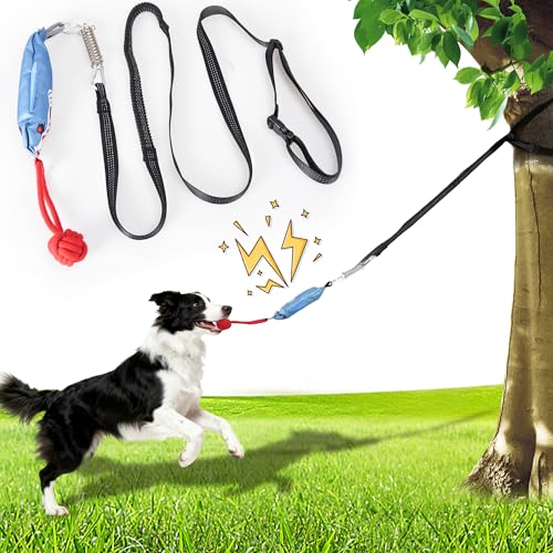 Dog tug of war Toy with Squeak (Stump Tug of War)