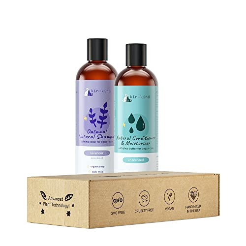 Lavender Oatmeal Pet Shampoo + Conditioner for Itchy Dogs and Cats