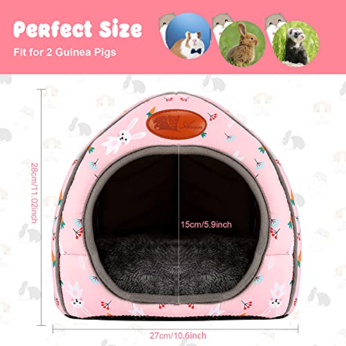 Guinea Pig Bed Large Hide (Carrot Pattern)