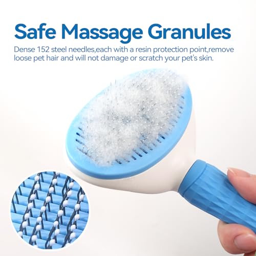 Dog & Cat Brush (Blue and White)