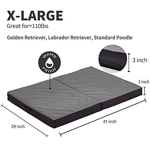Outdoor Dog Bed for Large Dogs (X-Large / Grey)
