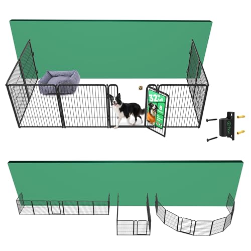 Homeplus Indoor Dog Playpen with Fence (Black / 32"H)