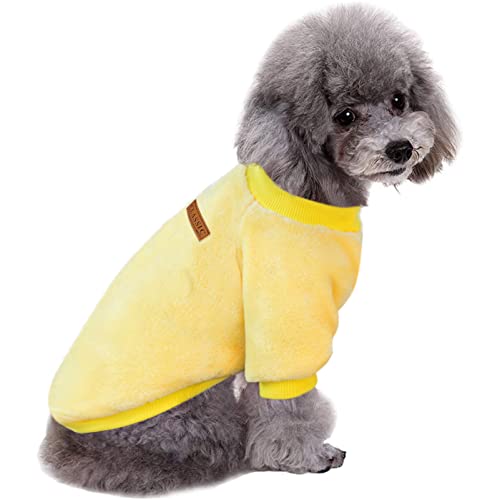 Dog Sweaters for Small Dogs (Z01-Yellow / Medium)
