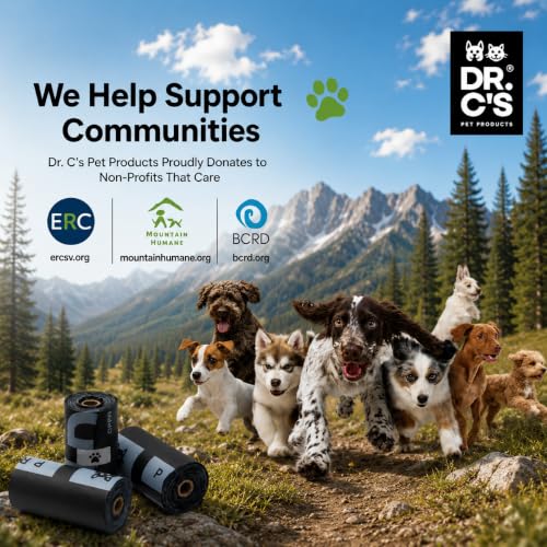 100% Certified Compostable Dog Poop Bags (120 Bags)