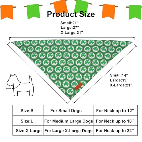 St.Patrick's Day Dog Bandana (Large / St.Patrick's Day)