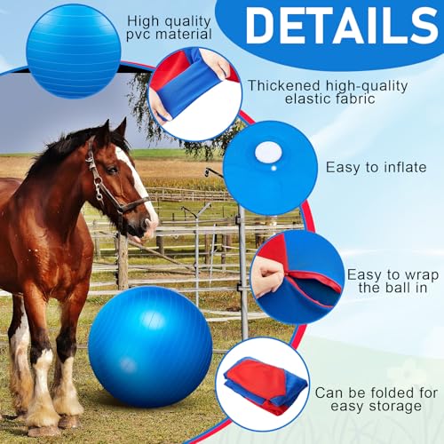 Giant 40 Inch Herding Balls with Ball Cover (Blue / 40 Inch / Stylish)