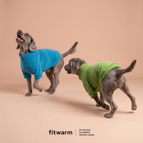 3 Pack Turtleneck Fleece Dog Sweater (X-Small / Bright Blue Green Brown)