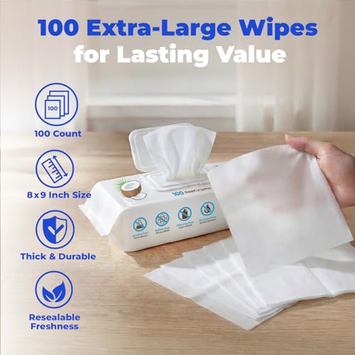 Cleaning Dog Wipes (Moisturizing Coconut / 400 Count)