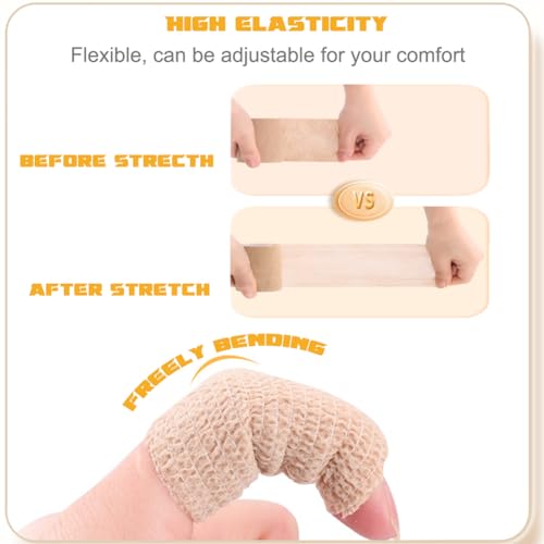 Self Adhesive Bandage Wrap 6 Pack (Black)