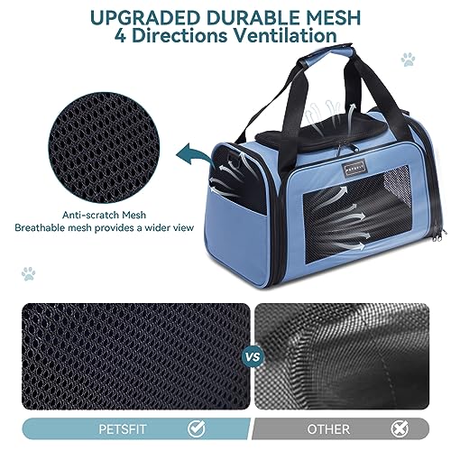 Dog Carrier for Small Dogs (19.7"L x 13.0"W x 13.0"H / Blue)