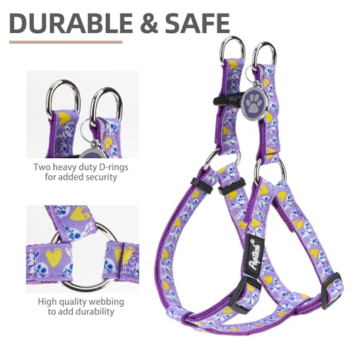 No Pull Dog Harness Medium Sized Step (Bright Purple(Rabbit) / Medium)