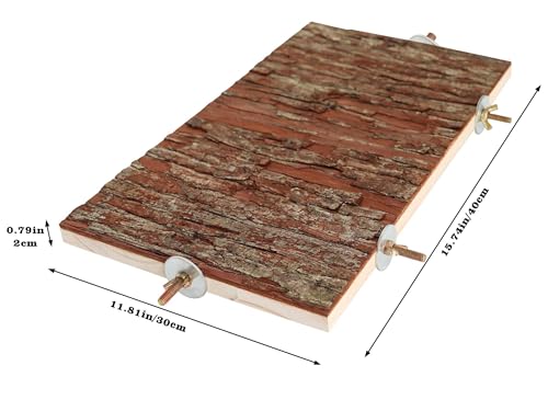 15.7 × 11.8 inch Large Bird Perch Stand Platform (15.7 × 11.8 inch)