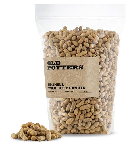 Wildlife in Shell Peanuts for Birds (8 Pound (Pack of 1) / In-Shell)