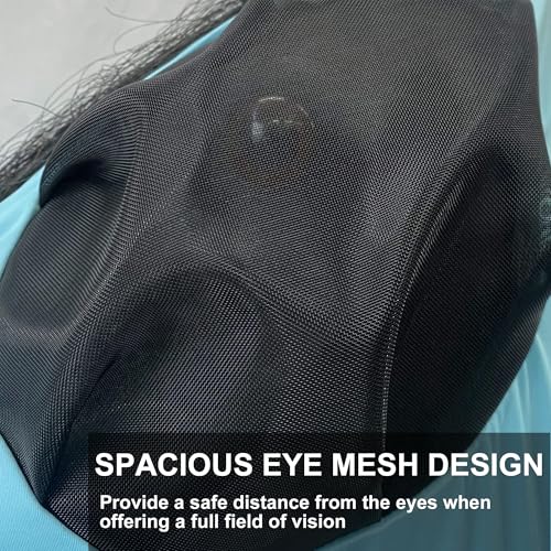 Elastic Fly Mask for Horse with Ear (Pacific Blue / Full (Large))