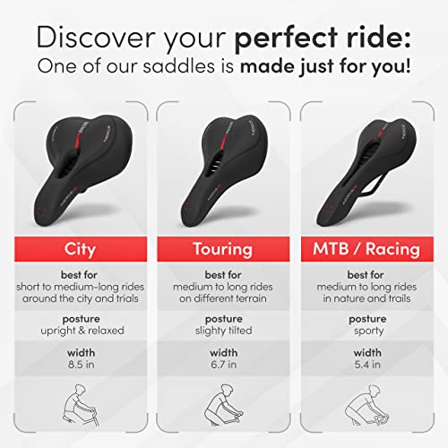 Bike Seat Waterproof Bicycle Saddle for Comfort (City)