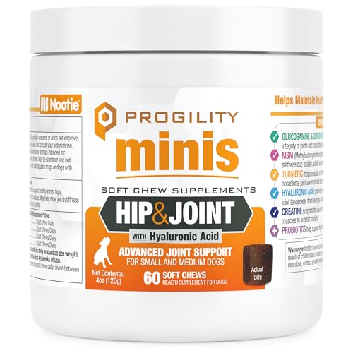 Progility Mini Hip & Joint Glucosamine Supplement (60 count)
