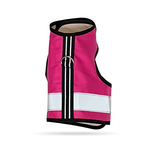 Reflective Cat Harness (Medium/Large / Flamingo Pink)